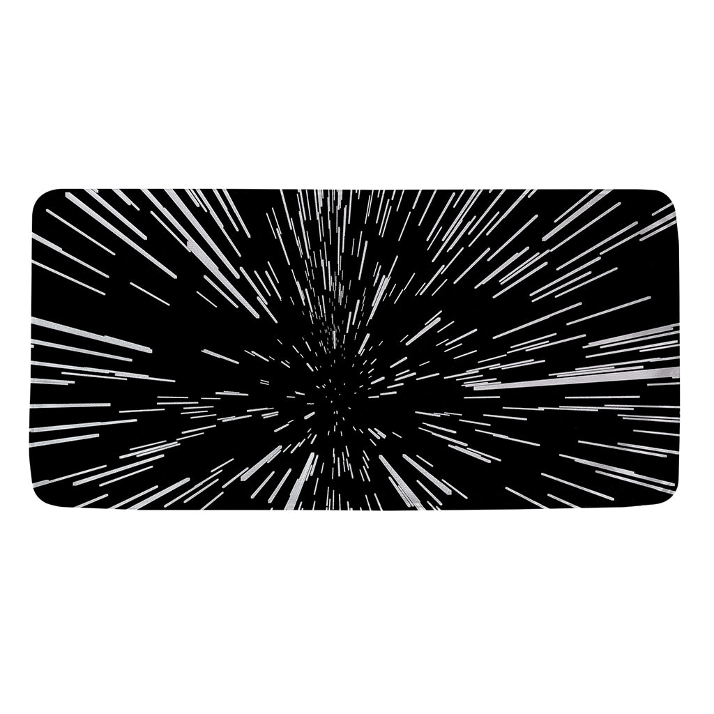 Black And White Lightspeed Print Towel