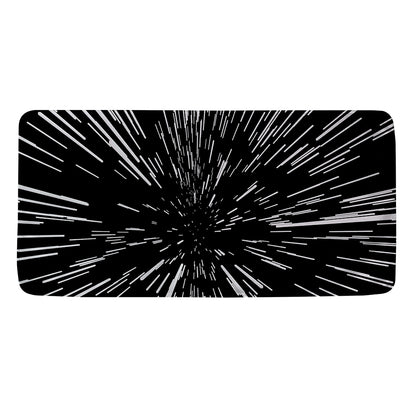 Black And White Lightspeed Print Towel