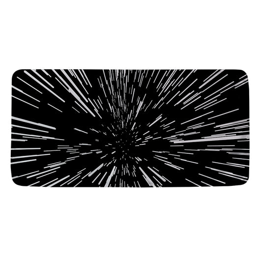 Black And White Lightspeed Print Towel