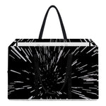 Black And White Lightspeed Print Utility Tote Bag
