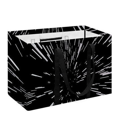 Black And White Lightspeed Print Utility Tote Bag