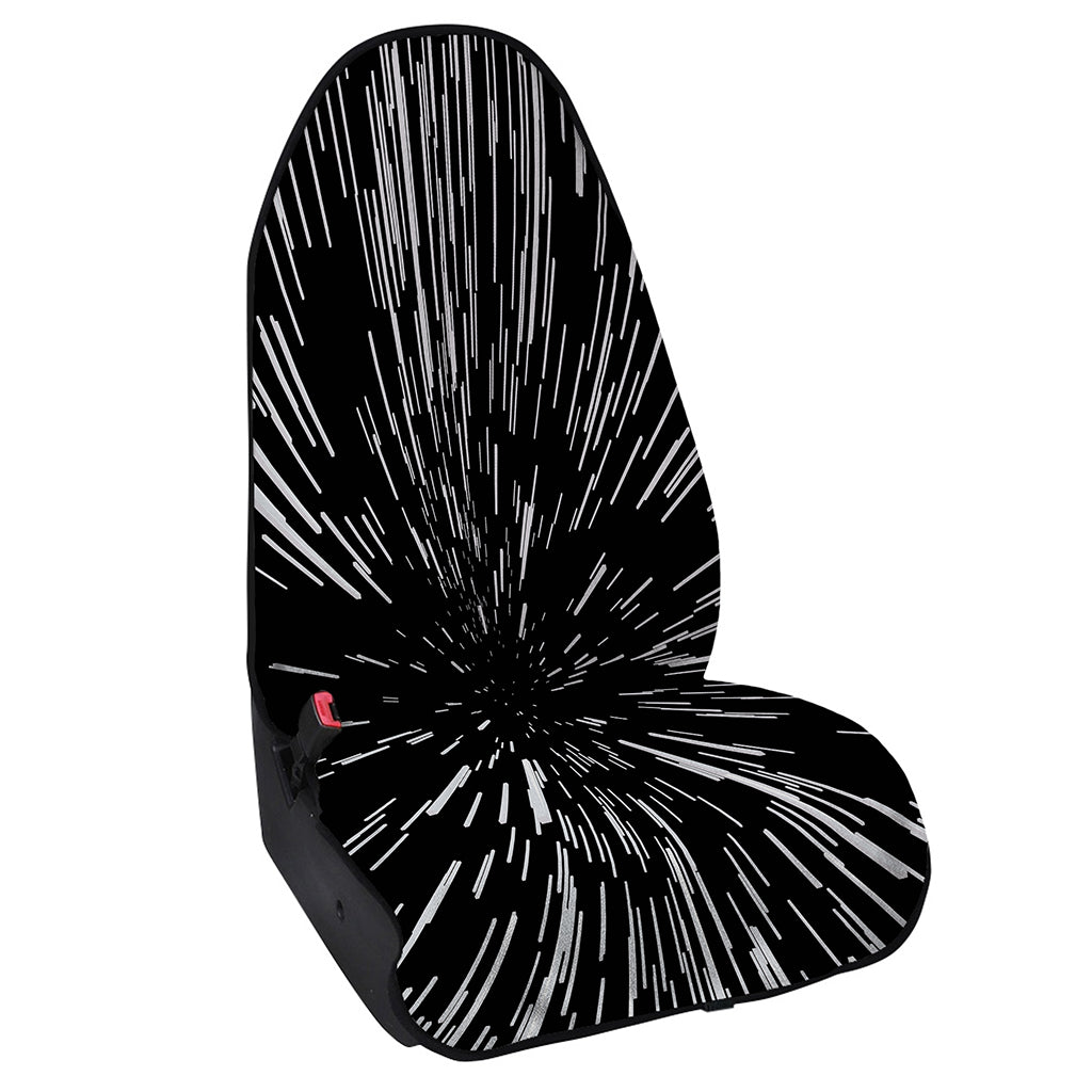 Black And White Lightspeed Print Waterproof Car Seat Cover