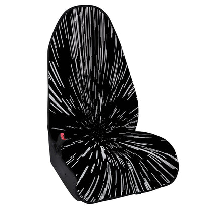 Black And White Lightspeed Print Waterproof Car Seat Cover