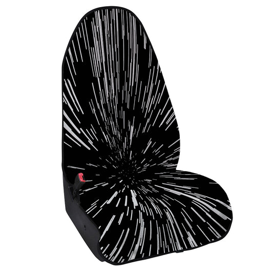 Black And White Lightspeed Print Waterproof Car Seat Cover