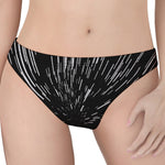 Black And White Lightspeed Print Women's Thong