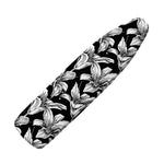 Black And White Lily Pattern Print Ironing Board Cover