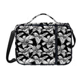 Black And White Lily Pattern Print Shoulder Strap Bible Bag