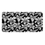 Black And White Lily Pattern Print Towel