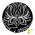 Black And White Lotus Flower Print Basketball