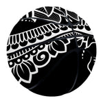 Black And White Lotus Flower Print Basketball