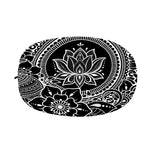 Black And White Lotus Flower Print Car Side Mirror Covers