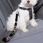 Black And White Lotus Flower Print Dog Seat Belt
