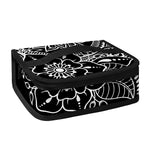Black And White Lotus Flower Print Small Lunch Bag