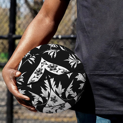 Black And White Lotus Mandala Print Basketball