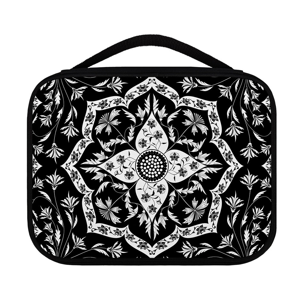 Black And White Lotus Mandala Print Classic Bible Case