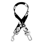 Black And White Lotus Mandala Print Dog Seat Belt