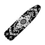 Black And White Lotus Mandala Print Ironing Board Cover