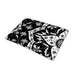 Black And White Lotus Mandala Print Pet Cooling Mat Cover