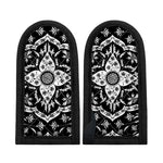 Black And White Lotus Mandala Print Skillet Handle Cover