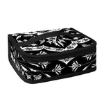Black And White Lotus Mandala Print Small Lunch Bag