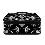 Black And White Lotus Mandala Print Small Lunch Bag