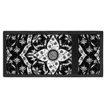 Black And White Lotus Mandala Print Trifold Wallet