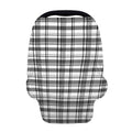 Black And White Madras Pattern Print Baby Seat Cover