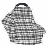 Black And White Madras Pattern Print Baby Seat Cover
