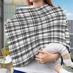 Black And White Madras Pattern Print Baby Seat Cover