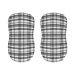 Black And White Madras Pattern Print Bar Stool Covers