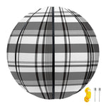 Black And White Madras Pattern Print Basketball