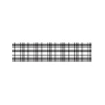 Black And White Madras Pattern Print Bed Runner