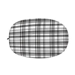Black And White Madras Pattern Print Car Side Mirror Covers