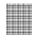 Black And White Madras Pattern Print Curtain