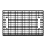 Black And White Madras Pattern Print Golf Cart Seat Cover
