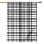 Black And White Madras Pattern Print House Flag