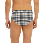 Black And White Madras Pattern Print Men's Briefs