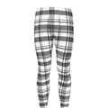 Black And White Madras Pattern Print Men's Leggings