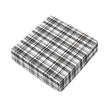 Black And White Madras Pattern Print Outdoor Seat Cushion Cover