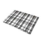 Black And White Madras Pattern Print Pet Cooling Mat Cover