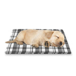 Black And White Madras Pattern Print Pet Cooling Mat Cover