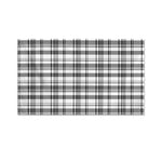 Black And White Madras Pattern Print Polyester Flag