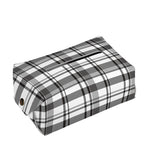 Black And White Madras Pattern Print Rectangle Tissue Box Cover