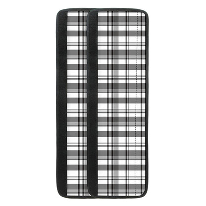 Black And White Madras Pattern Print Refrigerator Handle Covers