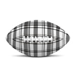 Black And White Madras Pattern Print Rugby Ball