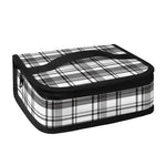 Black And White Madras Pattern Print Small Lunch Bag