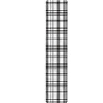 Black And White Madras Pattern Print Table Runner