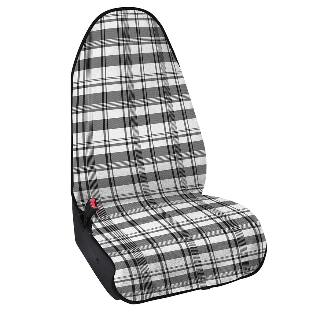Black And White Madras Pattern Print Waterproof Car Seat Cover