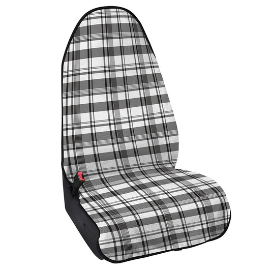 Black And White Madras Pattern Print Waterproof Car Seat Cover