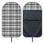 Black And White Madras Pattern Print Waterproof Car Seat Cover